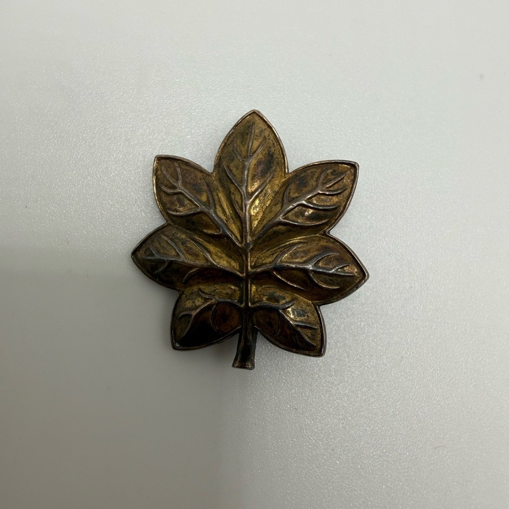Vintage Boucher Sterling Leaf Brooch 1”